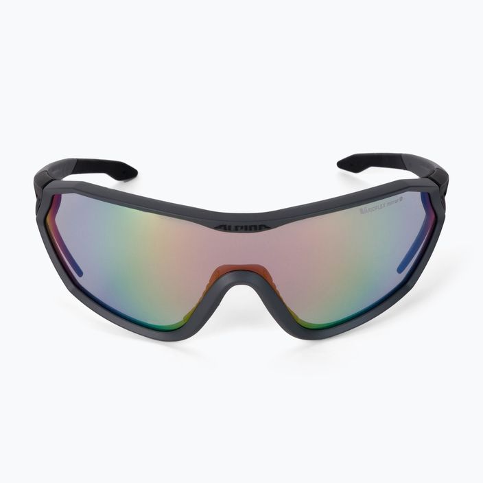 Cyklistické okuliare Alpina S-Way VM coal matt black/rainbow mirror 3