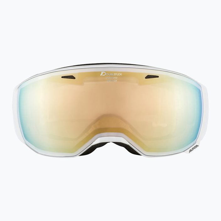 Lyžiarske okuliare Alpina Estetica Q-Lite pearlwhite gloss/mandarin sph 7