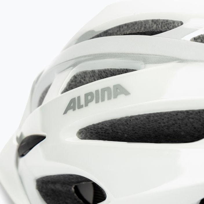 Cyklistická prilba Alpina MTB 17 white/silver 7