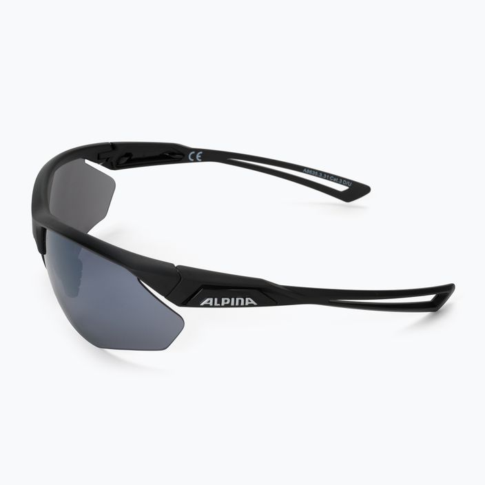 Cyklistické okuliare Alpina Defey HR black matte/black mirror 4