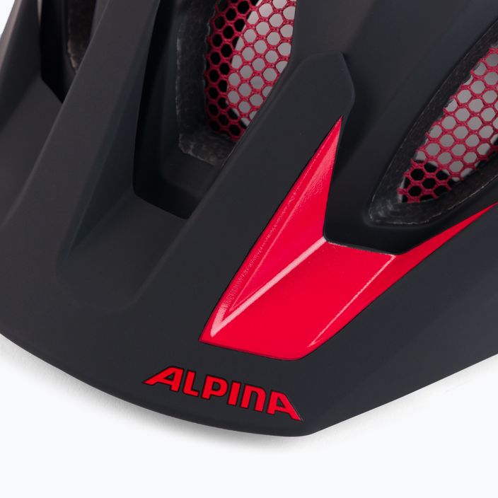 Cyklistická prilba Alpina Carapax 2.0 black/red matte 8