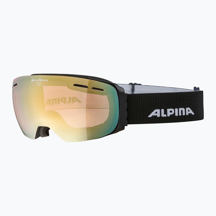 Lyžiarske okuliare Alpina Granby QV black matt/gold sph 6