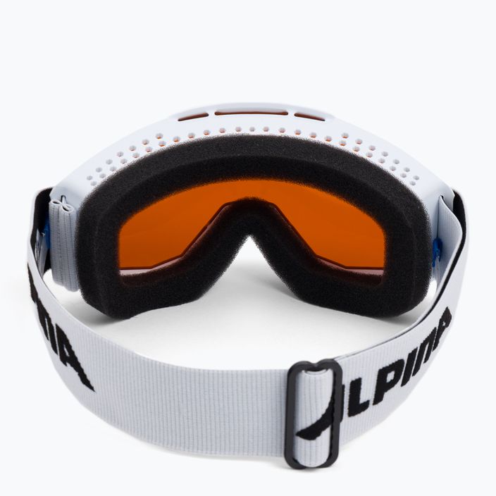 Detské lyžiarske okuliare Alpina Piney white matt/orange 3
