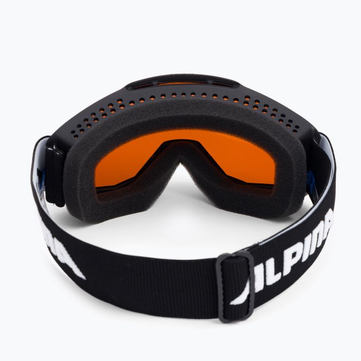 Detské lyžiarske okuliare Alpina Piney black matt/orange 3