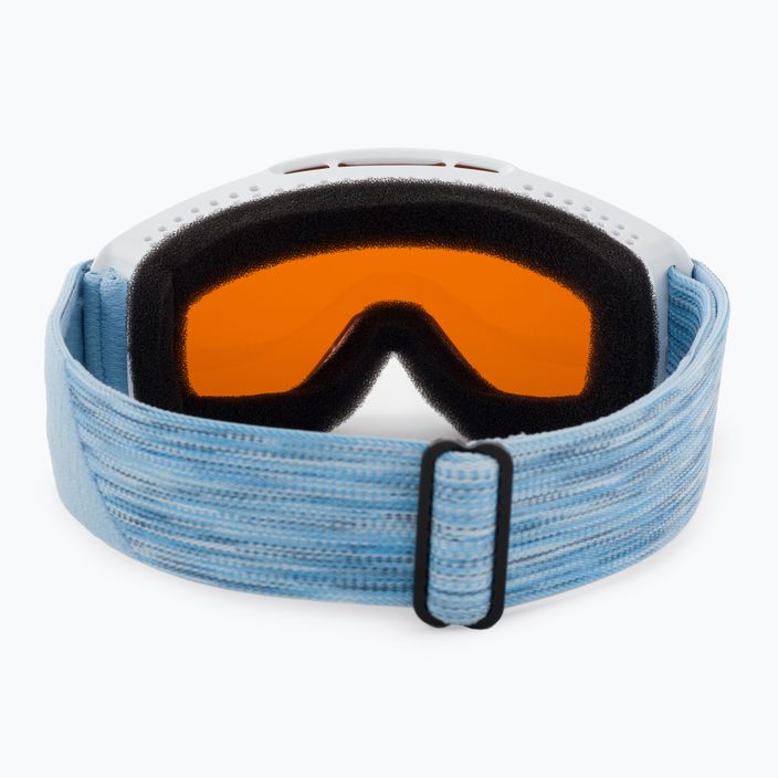 Detské lyžiarske okuliare Alpina Piney white/skyblue matt/orange 3