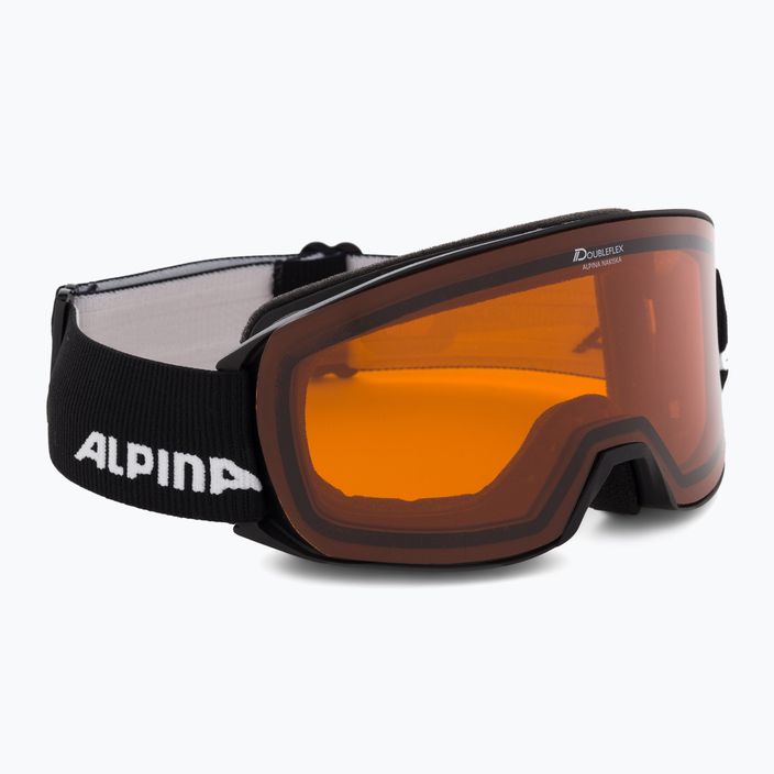Lyžiarske okuliare Alpina Nakiska black matt/orange