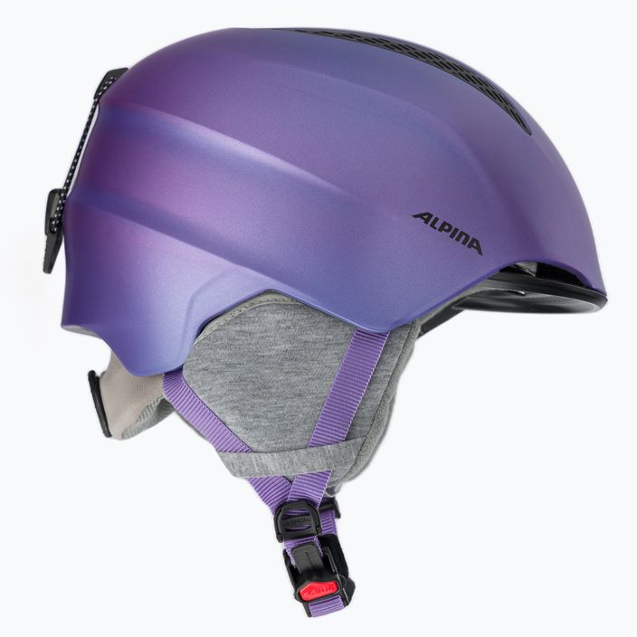 Detské lyžiarske prilby Alpina Grand Jr flip-flop purple 4