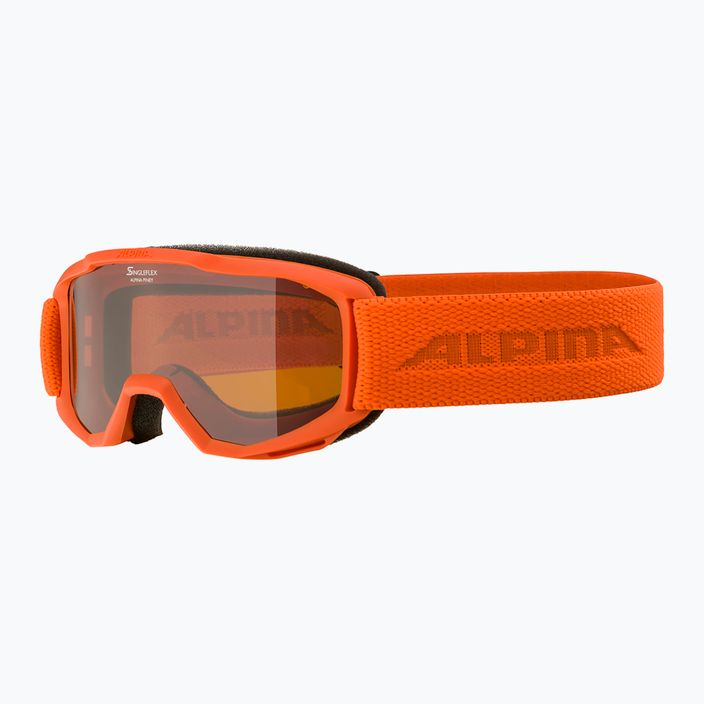 Detské lyžiarske okuliare Alpina Piney pumpkin matt/orange 6