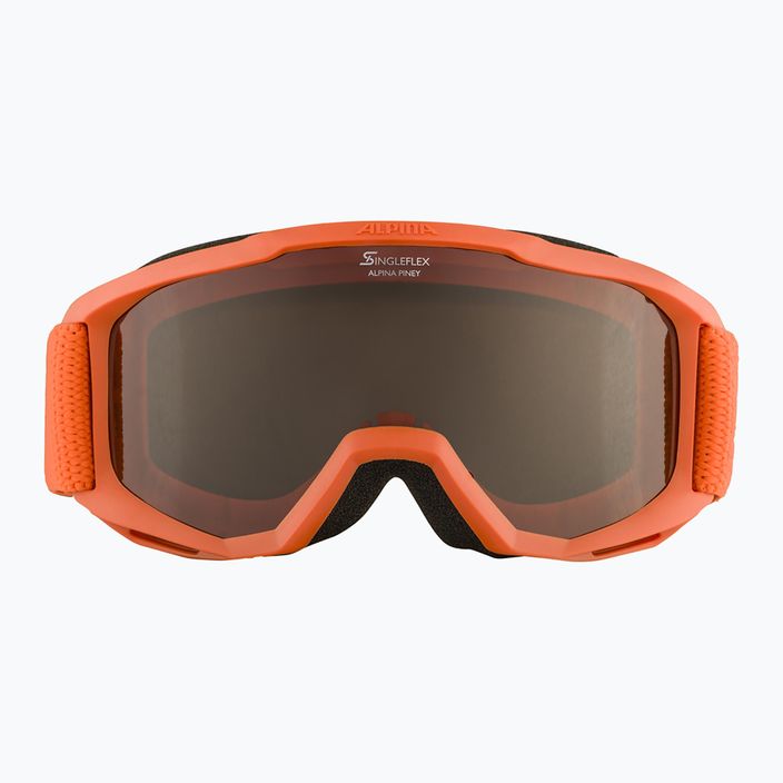 Detské lyžiarske okuliare Alpina Piney pumpkin matt/orange 7