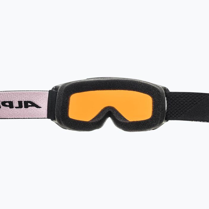 Detské lyžiarske okuliare Alpina Piney black/rose matt/orange 8
