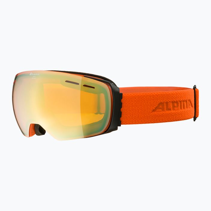 Lyžiarske okuliare Alpina Granby Q-Lite black/pumpkin matt/gold sph 6