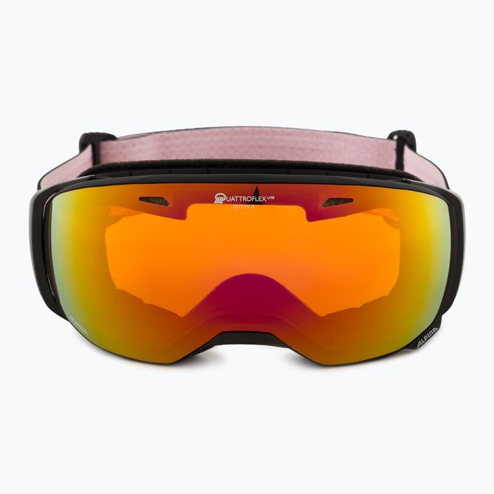 Lyžiarske okuliare Alpina Estetica Q-Lite black/rose matt/rainbow sph 2