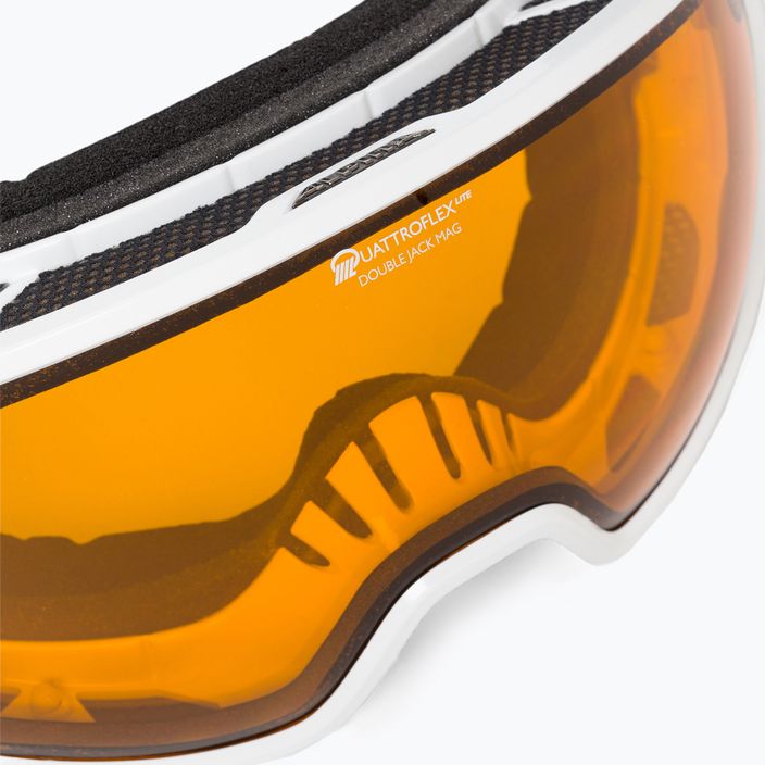 Lyžiarske okuliare Alpina Double Jack Mag Q-Lite white gloss/mirror black 5