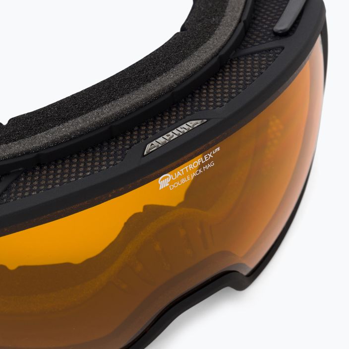 Lyžiarske okuliare Alpina Double Jack Mag Q-Lite black matt/mirror black 5