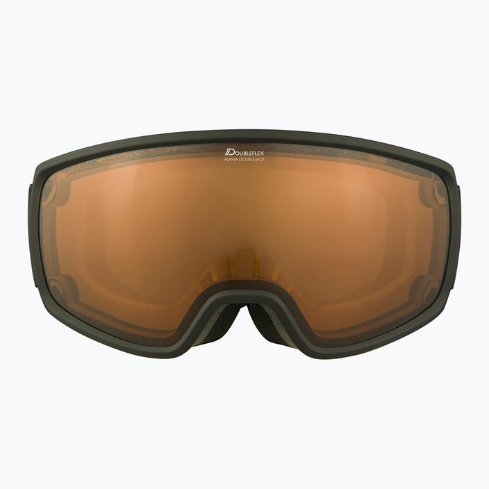 Lyžiarske okuliare Alpina Double Jack Mag Q-Lite black matt/mirror black 8
