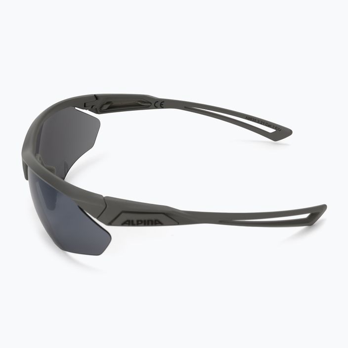 Cyklistické okuliare Alpina Defey HR moon-grey matt/black mirror 4