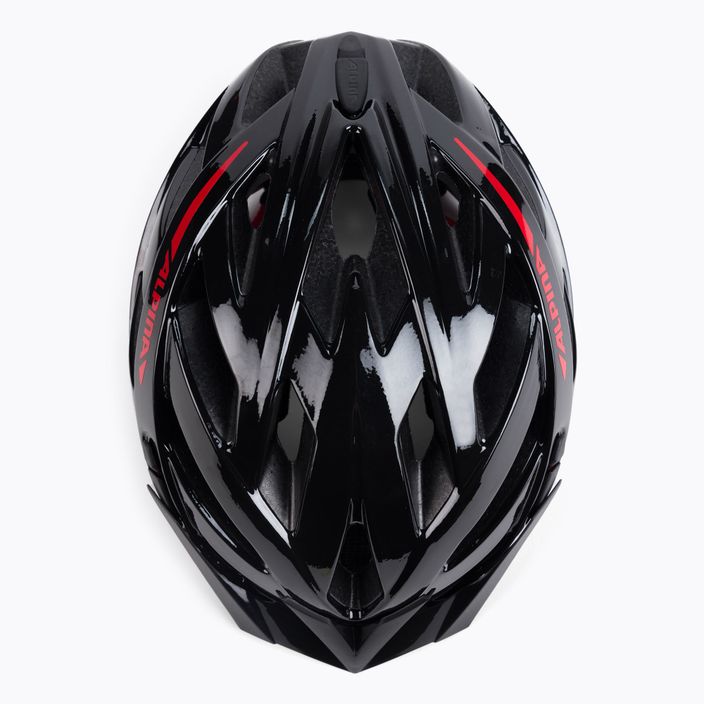 Cyklistická prilba Alpina Panoma 2.0 black/red gloss 6