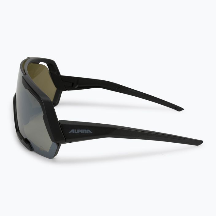 Cyklistické okuliare Alpina Rocket Q-Lite black matt/silver mirror 4