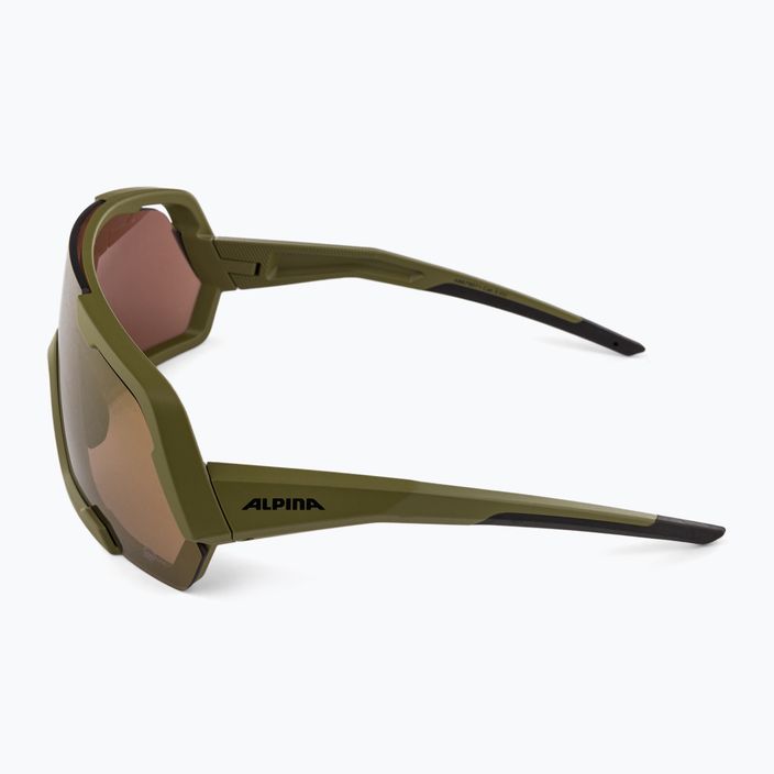 Slnečné okuliare Alpina Rocket Q-Lite olivový mat/bronzové zrkadlo 4