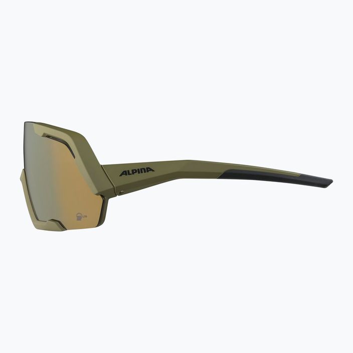 Slnečné okuliare Alpina Rocket Q-Lite olivový mat/bronzové zrkadlo 7