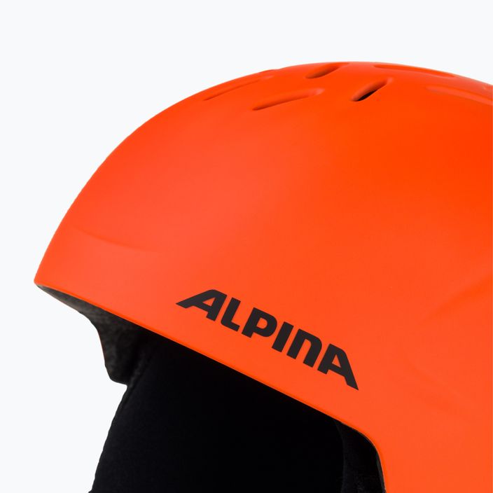 Detské lyžiarske prilby Alpina Pizi neon/orange matt 8