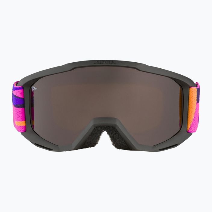 Detské lyžiarske okuliare Alpina Piney black/pink matt/orange 2