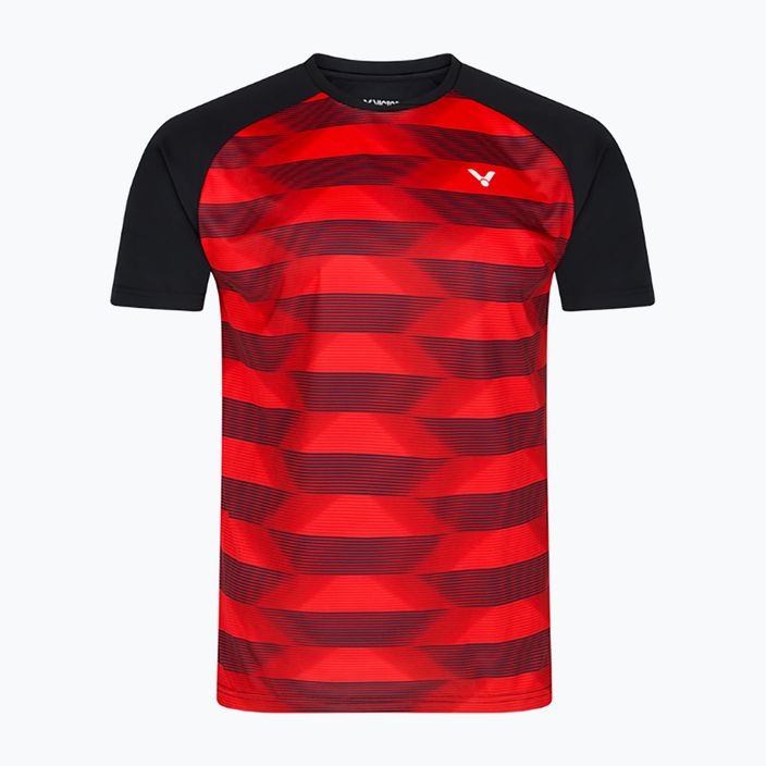 Pánske tenisové tričko VICTOR T-33102 CD červeno-čierne 4