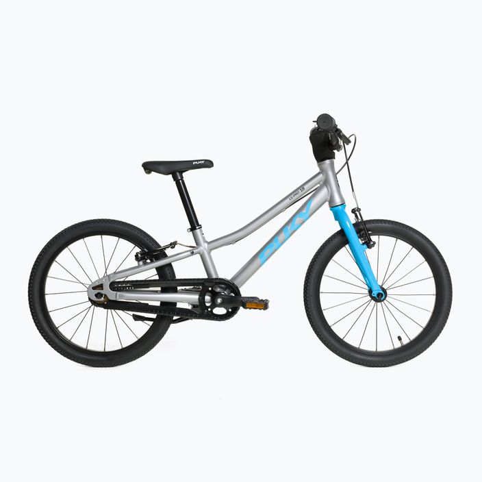 Detský bicykel PUKY LS Pro 18 strieborno-modrý