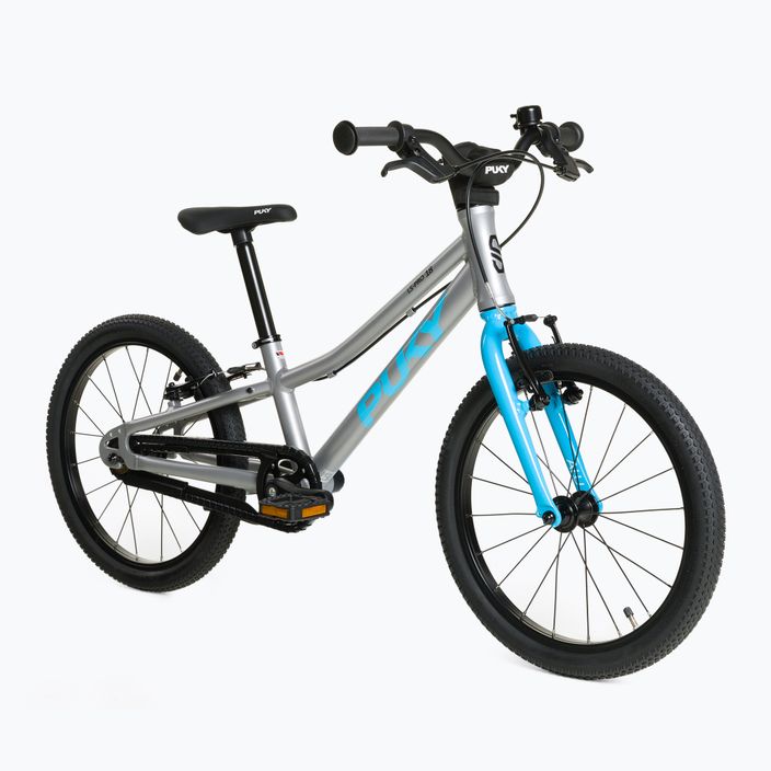 Detský bicykel PUKY LS Pro 18 strieborno-modrý 2