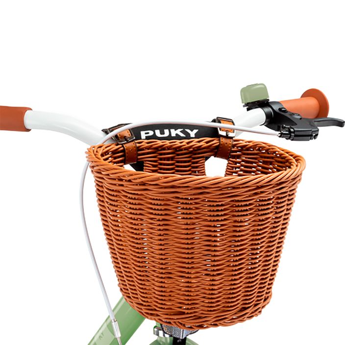 Predný košík na bicykel PUKY L hnedý 2