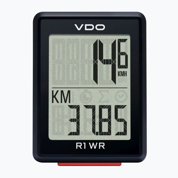 Počítadlo bicyklov VDO R1 WR čierne 64010
