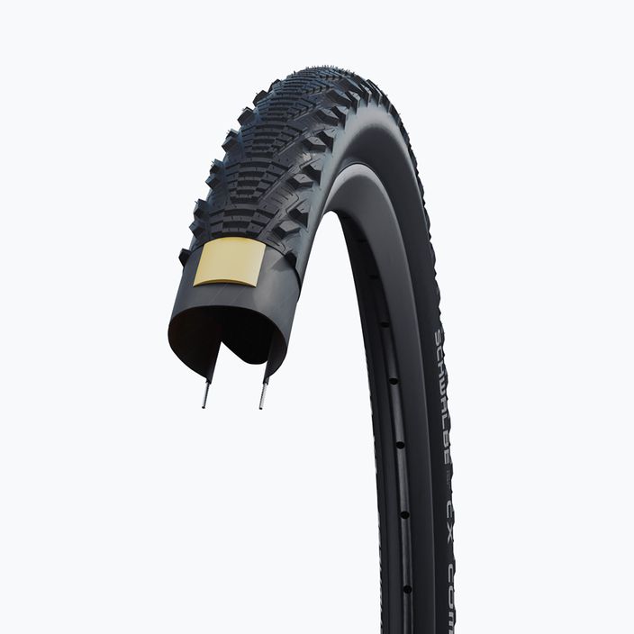 Cyklistická pneumatika SCHWALBE CX Comp K-Guard SBC wire black reflex 5