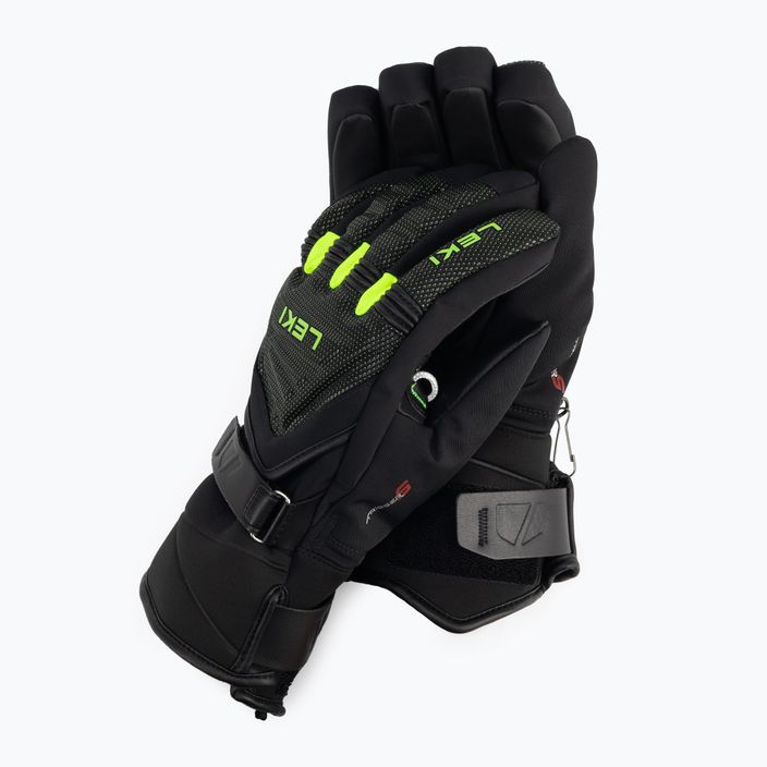 Detské lyžiarske rukavice LEKI Race Coach C-Tech S čierne 652803701