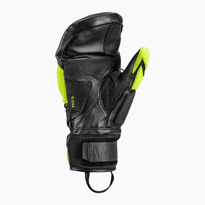 Pánske lyžiarske rukavice LEKI WCR Venom SL 3D Mitt black ice/lemon 6