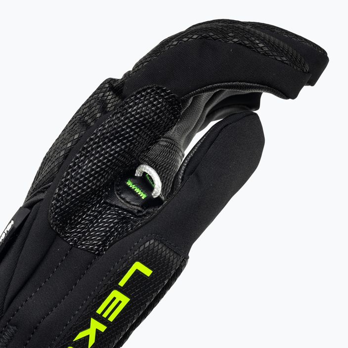 Pánske lyžiarske rukavice LEKI WCR C-Tech 3D black ice/lemon 4