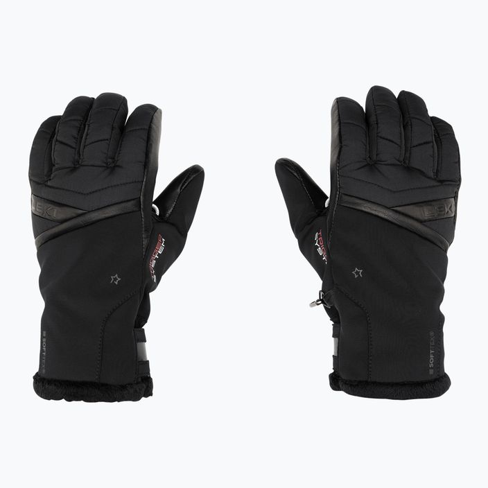 Dámske lyžiarske rukavice LEKI Snowfox 3D black 3