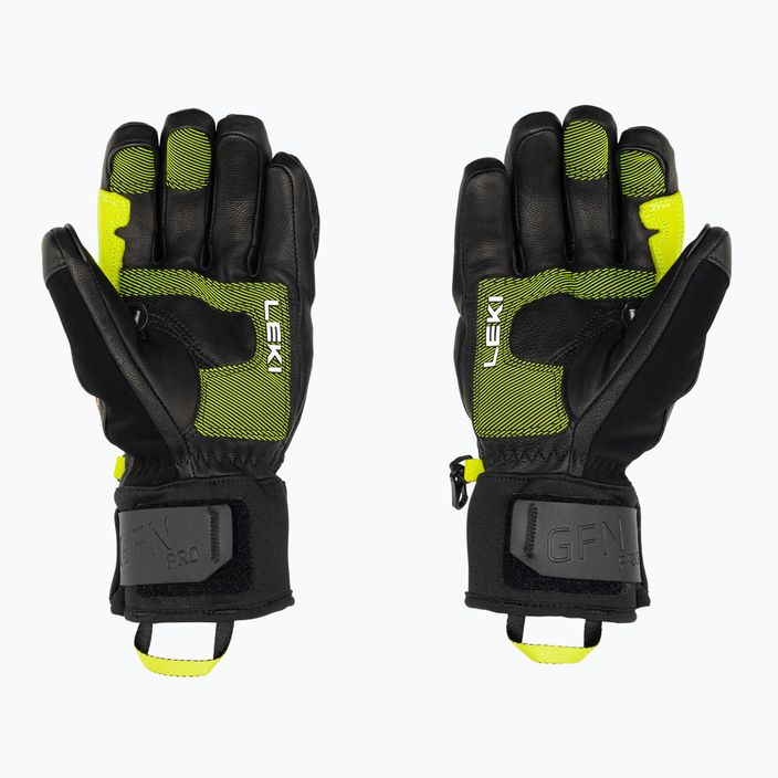 Pánske lyžiarske rukavice LEKI Griffin Pro 3D black/neon 2