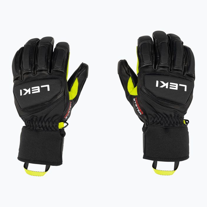 Pánske lyžiarske rukavice LEKI Griffin Pro 3D black/neon 3