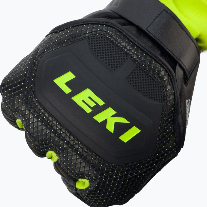 Pánske lyžiarske rukavice LEKI Worldcup Race Flex S Speed System čierno-zelené 649802301080 4