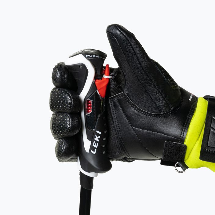Pánske lyžiarske rukavice LEKI Worldcup Race Flex S Speed System čierno-zelené 649802301080 6