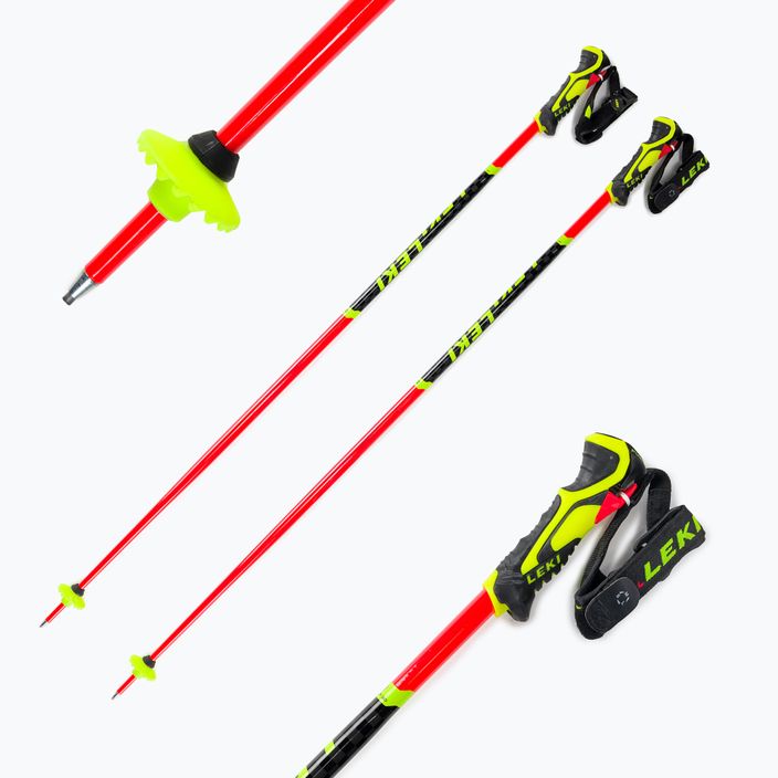 Detské lyžiarske palice LEKI Wcr Lite Sl 3D červené 65065851 8