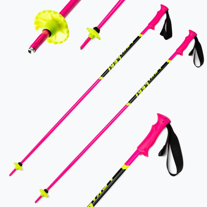 LEKI Racing Detské lyžiarske palice ružové 65044302 6