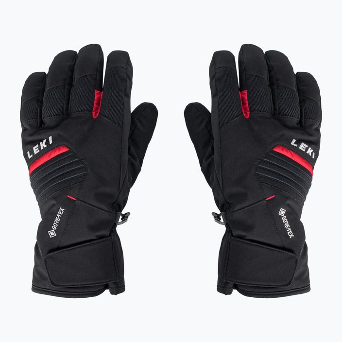 Lyžiarske rukavice LEKI Spox GTX black/red 650808302080 2