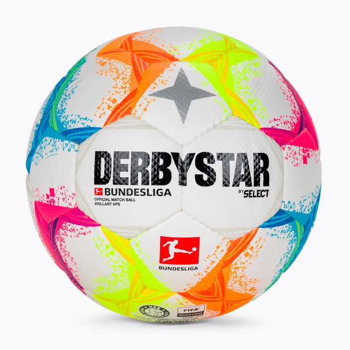 Derbystar Bundesliga Brillant APS v22 bielo-farebná futbalová lopta DE22586