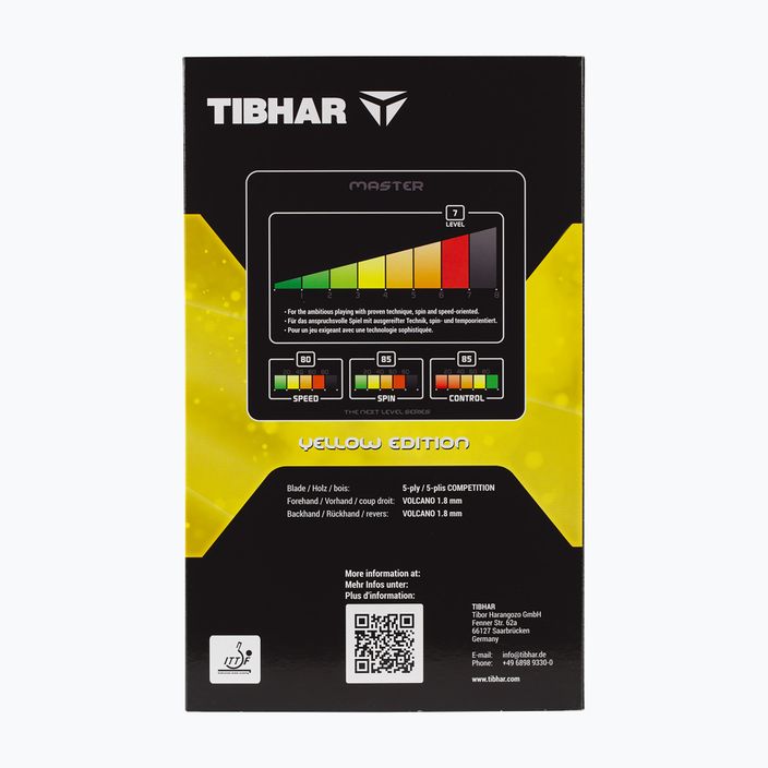 Raketa do stolného tenisu  Tibhar Master Yellow Edition 6