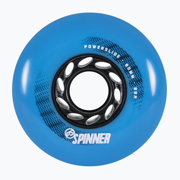 Powerslide Spinner 80mm/88A kolieska na kolieskové korčule 4 ks modré 905386