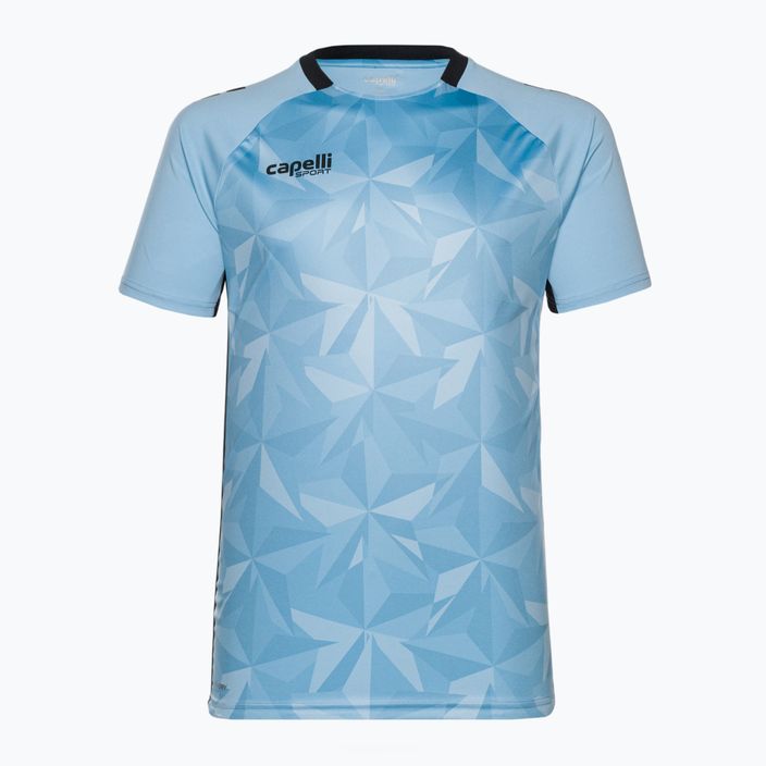 Pánske futbalové tričko Capelli Pitch Star Goalkeeper svetlo modrá/čierna