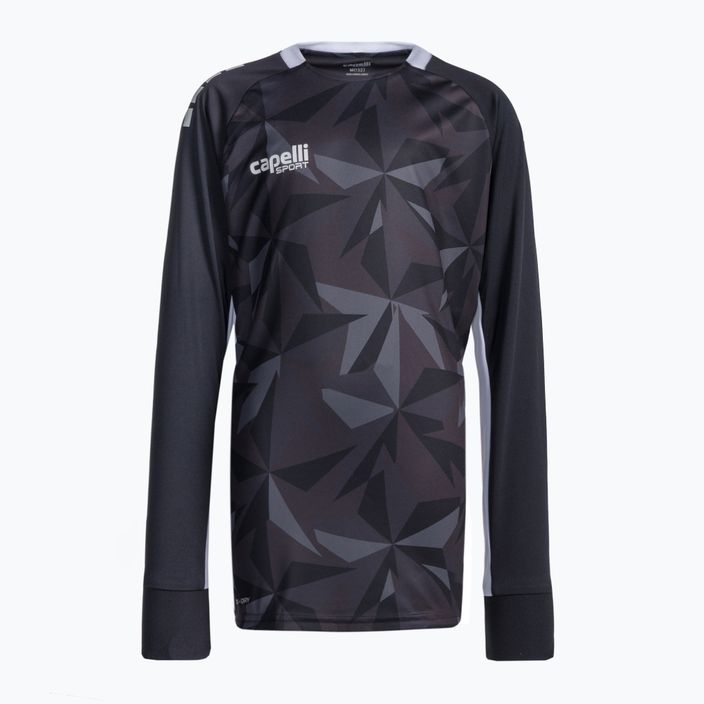 Capelli Pitch Star Goalkeeper detské futbalové tričko čierna/biela