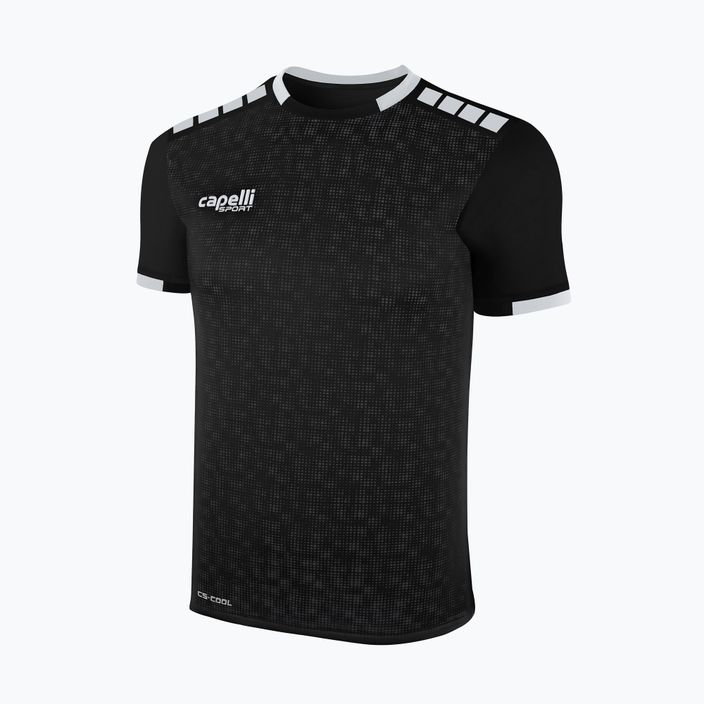 Pánske futbalové tričko Capelli Cs III Block black/white 4