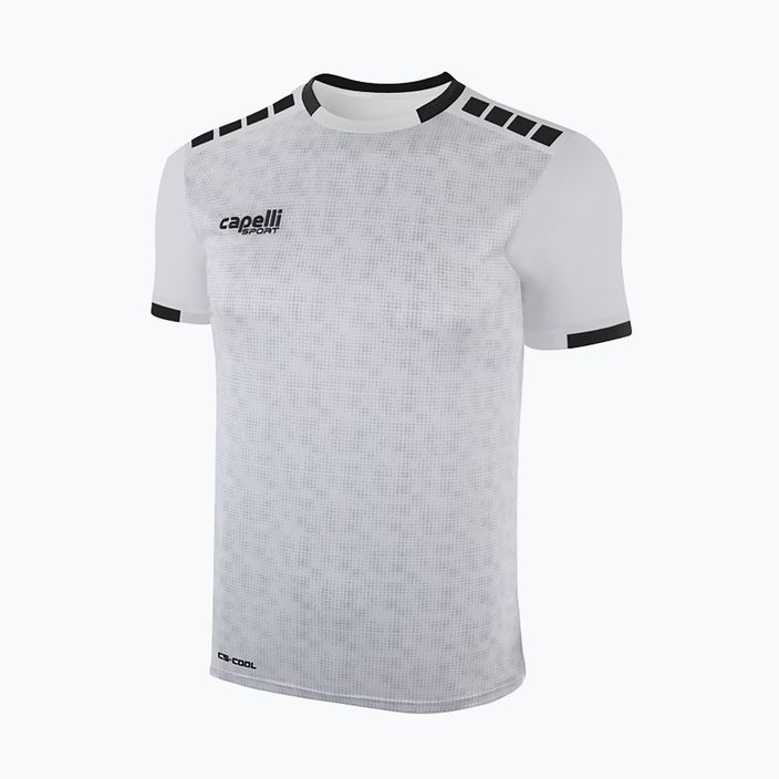 Capelli Cs III Block Youth futbalové tričko biele/čierne 4